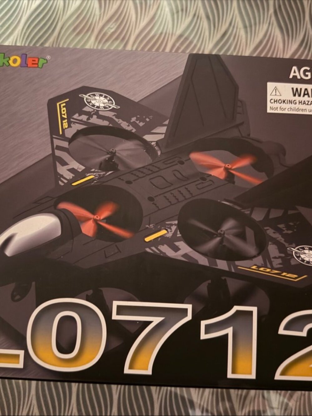 NIB Mskoler L0712 RC Foam Airplane 2.4G Stunt Plane with Lights - Ages 8+